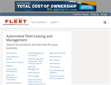 Tablet Screenshot of fleetmanagementmarketplace.com